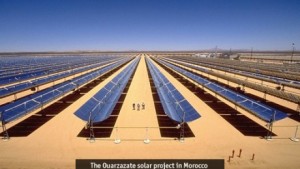 Solaire c’est parti pour la première centrale de Ouarzazate